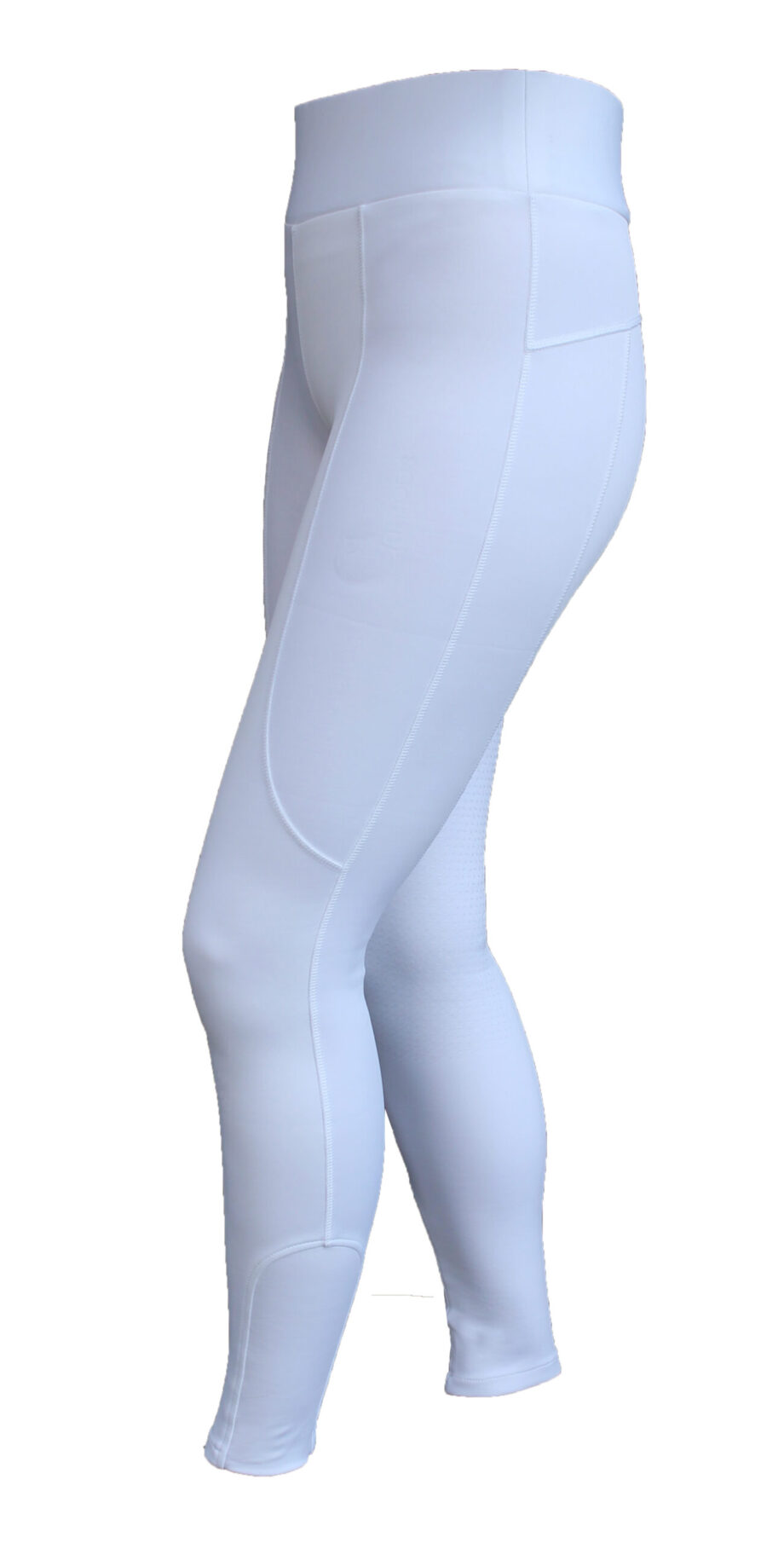 Hvide Ridetights med Fuldgrip – Ideelle til Stævner!