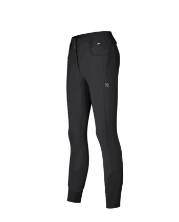 Kingsland Kira Ridebukser med Fuld Grip – Sort Elegance