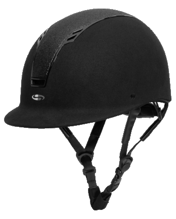 Eksklusiv Sort Swing H22 Ridehjelm med Ventilationstilbud