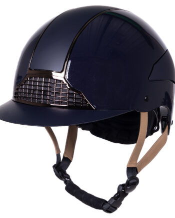 Qhp Ridehjelm Miami Navy – Elegant sikkerhedshjelm til ryttere