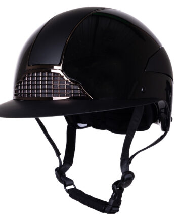Elegant ridehjelm med polo skygge – stil og beskyttelse