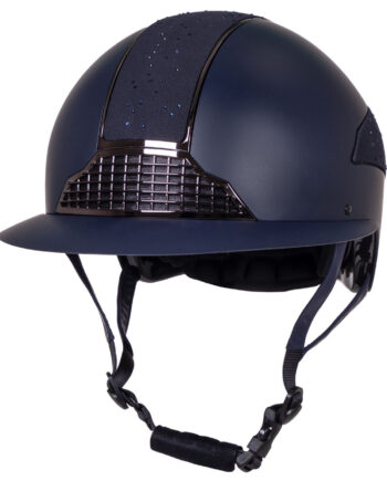 Qhp Ridehjelm Ohio Navy – Elegant og Sikker Ridesportshjelm