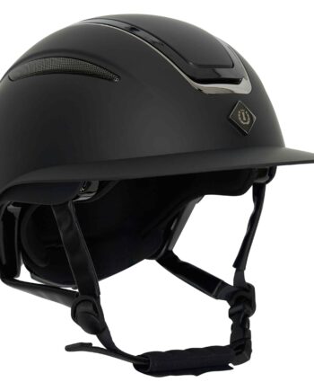 Elegant Olania Deluxe ridehjelm – Sort til stævner og træning