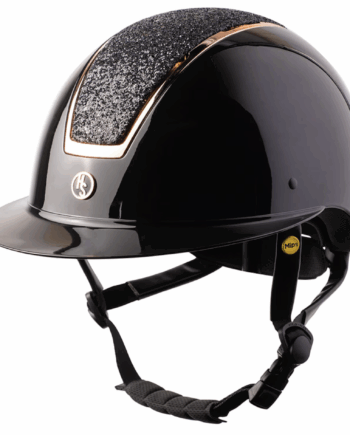 Elegant Guld Chrome Ridehjelm – Stilfuld Sikkerhed til Ryttere