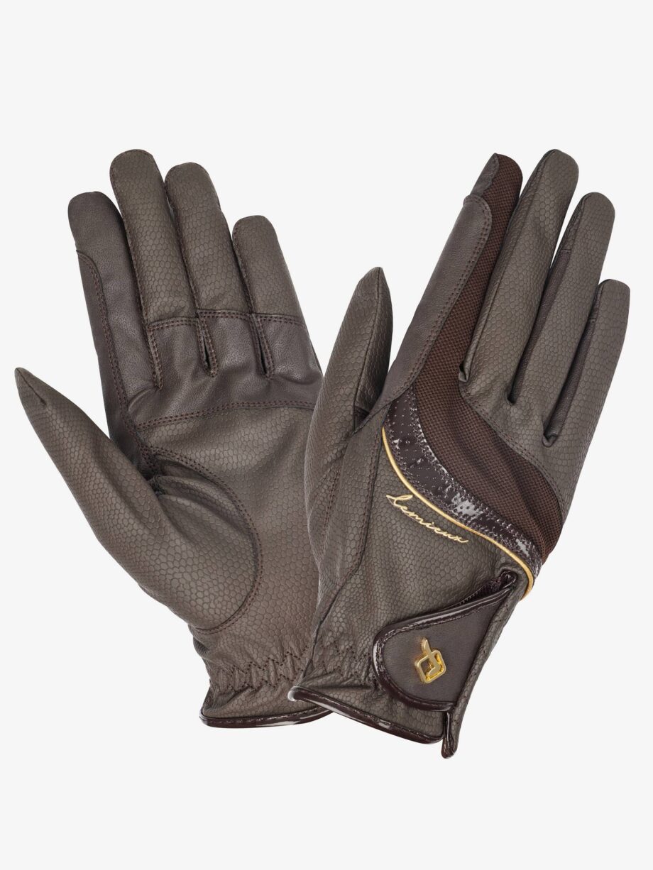 LeMieux Konkurrence Ridehandsker – Elegant Brun Stil