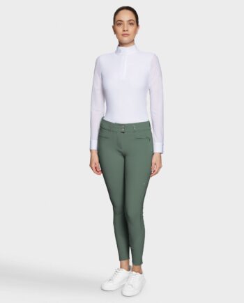 Samshield Clara Ridebukser med Fuld Grip – Pistaccio Tilbud!