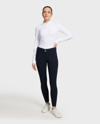 Samshield Clara Ridebukser med Fuld Grip – Navy Udsalg