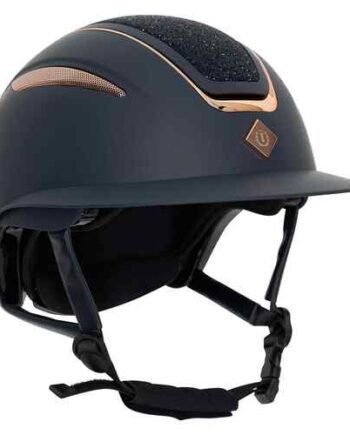 Imperial Riding Olania Deluxe Ridehjelm Navy/Rosegold - Udsalg!