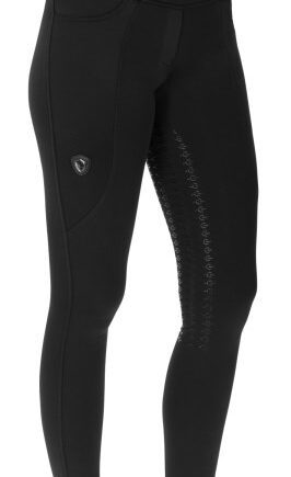 Sort Covalliero Vinter Ridetights Grip - Hestezonen