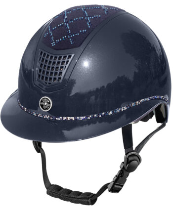 Fairplay Quantinum Spotlight Shiny Ridehjelm Navy Str - Hestezonen  - 5903631077562