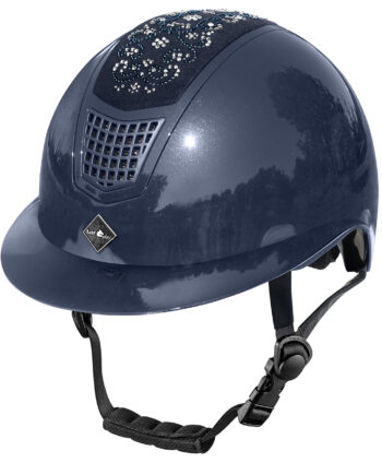Fairplay Quantinum Chic Shiny Ridehjelm Navy Str - Hestezonen  - 5903631083747