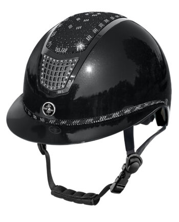 Sort Fairplay Quantinum Eos Shiny Ridehjelm Str - Hestezonen  - 5903631083884