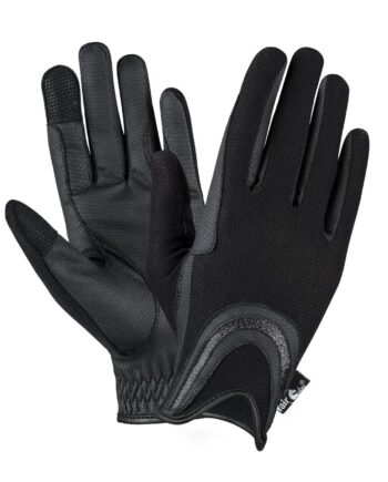 Sort Fairplay Sol Ridehandsker Str - Hestezonen  - 5901845332545