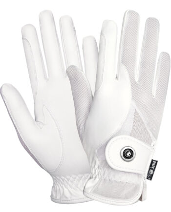 Hvid Fairplay Aris Junior Ridehandsker - Hestezonen  - 5903631078590