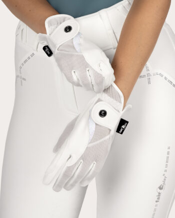 Hvid Fairplay Aris Ridehandsker Str - Hestezonen  - 5903631078569