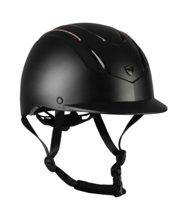 Horka Dali Glitter Rosegold Ridehjelm Str - Hestezonen  - 8717791067243