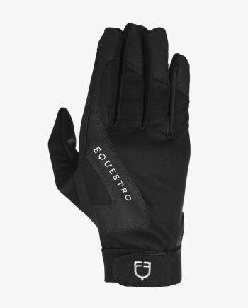 Sort Equestro Vinter Ridehandsker Black - Equestro Hestezonen  - 8051360456060