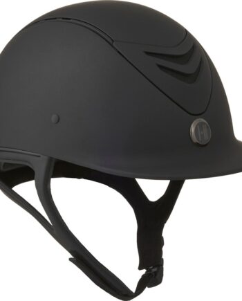 Sort One Ridehjelm Def Con Matt - One K Hestezonen  - 5701883346579