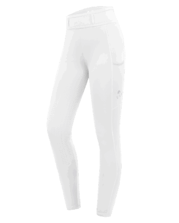 Hvid Elt Ella Ridetighs - Hestezonen