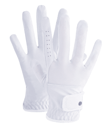 Hvid Elt Ridehandske Estelle - Hestezonen