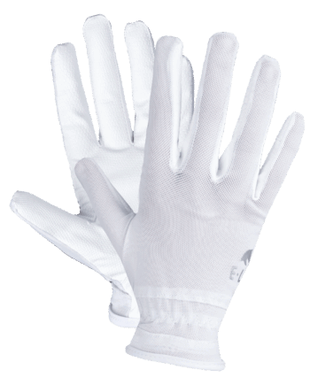 Hvid Elt Ridehandske Sunny - Hestezonen