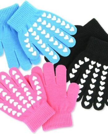 Magic Gloves Børne Ridehandsker Med Hjerter - Equitare Hestezonen