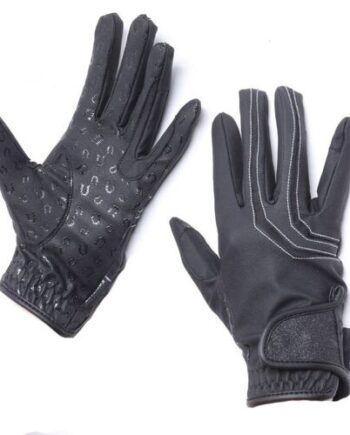 Sort Equitare Reride Ridehandske - Equitare Hestezonen