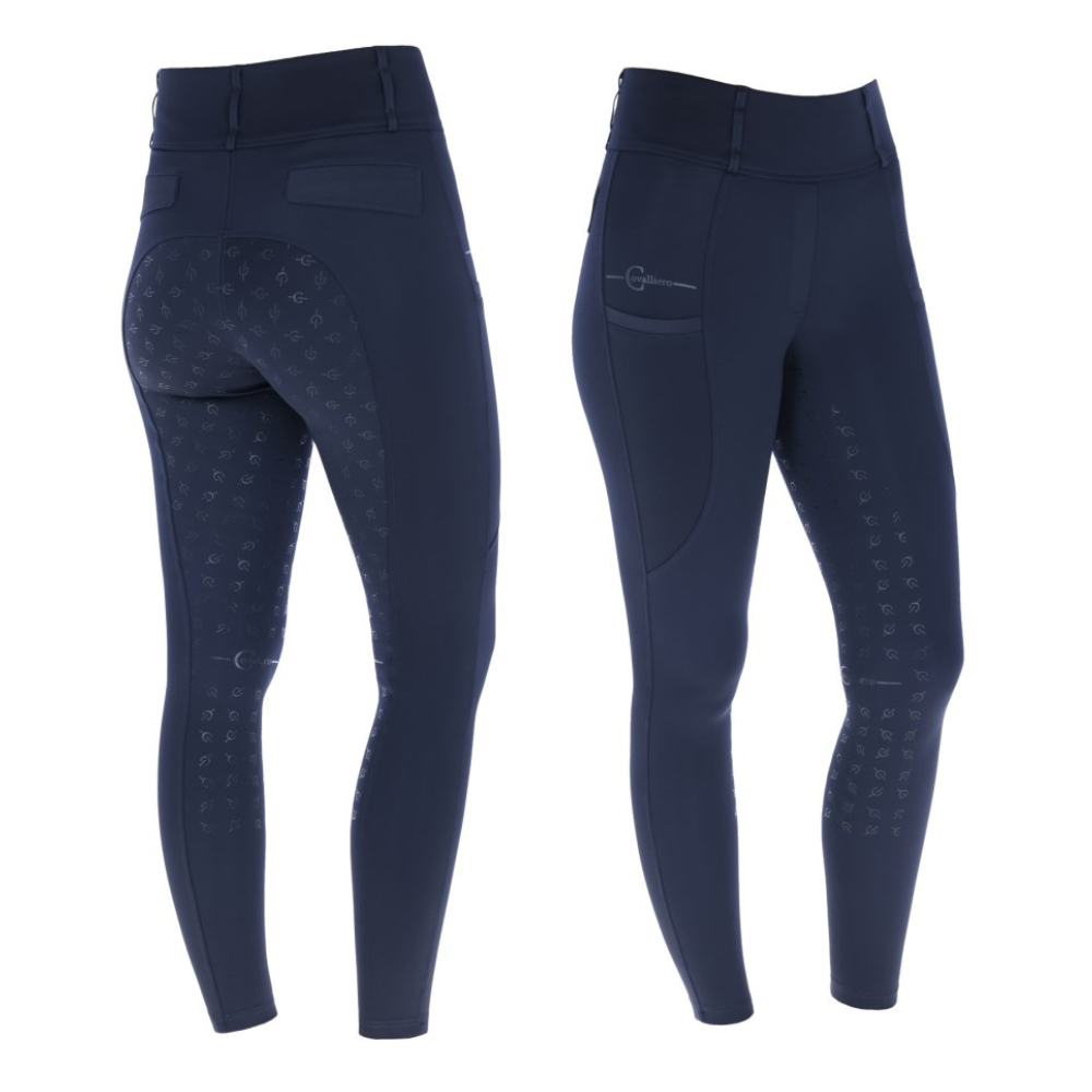 Covalliero Highwaist Ridetights Navy - Hestezonen