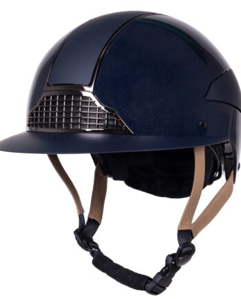 Qhp Ridehjelm Miami Polo Visor Navy - Hestezonen