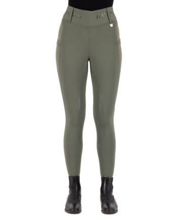 Polo Ridebukser Højtaljet Favourite Summer Fullgrip Meadow - Hv-polo Hestezonen  - 8720063534428