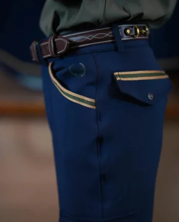 Navy Joline Børn Ridebukser Boys Pants Blue 104 110 - Joline Hestezonen