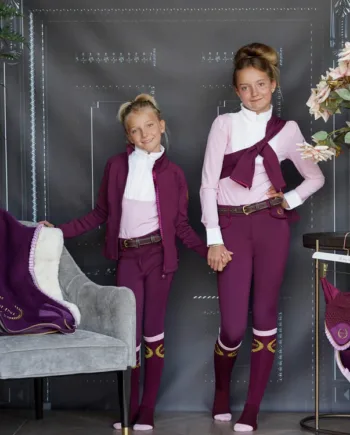 Rød Joline Børn Ridebukser 104 110 - Joline Hestezonen  - 8720828432419