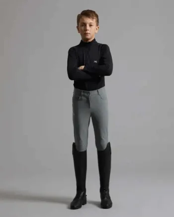 Premier Equine Derby Drenge Ridebukser Grå 14år - Premier Equine Hestezonen  - 716252366268