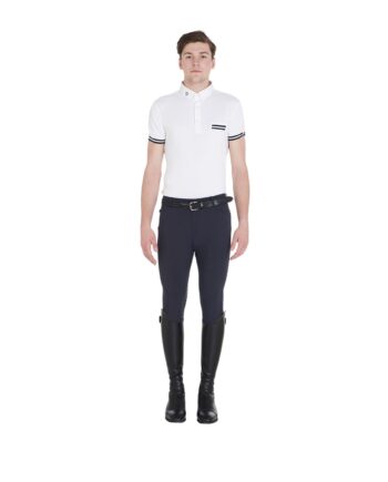 NAVY Equestro Herre Ridebukser Caspar - Equestro Hestezonen  - 8051360237126