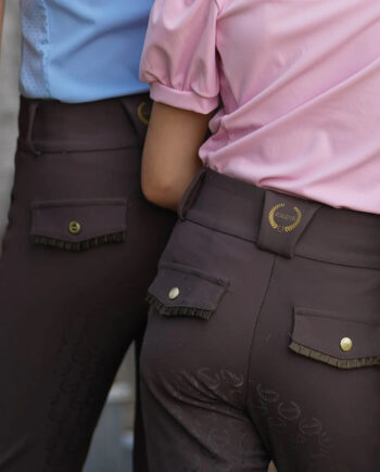 Brun Joline Børn Ridebukser 104 110 - Joline Hestezonen  - 8720828432419