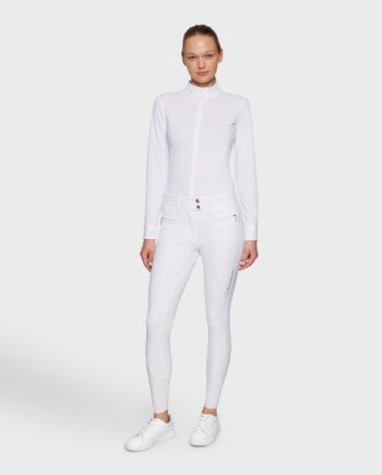 Hvid Samshield Ridebukser Clara Premium Knægrib - Samshield Hestezonen  - 3666534502891