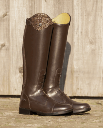 Qhp Romy Junior Ridestøvler Brun - Hestezonen  - 8718369349259