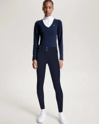 Tommy Hilfiger Dame Vinter Ridebukser Full Grip Desert Sky Xxs - Hestezonen  - 7630712706421