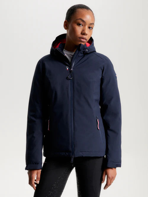 Tommy Hilfiger Dame Vinter Ridejakke London Blå - Hestezonen - 7630712704120