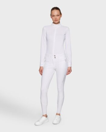 Hvid Samshield Ridebukser Clara Premium Full Grip - Samshield Hestezonen  - 3666534501610