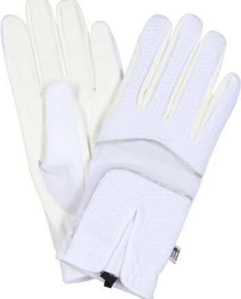 Hvid Catago Fir Tech Ness Sommer Ridehandsker Str - Hestezonen  - 5701883446873