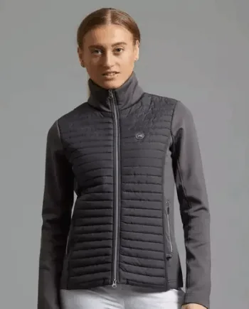 Premier Equine Elena Dame Hybrid Ridejakke Anthracit - Premier Equine Hestezonen