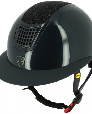 Equitheme Ridehjelm Airy Navy Glitter Med Mips - Hestezonen