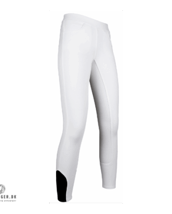 Hvid Hkm Yvi Rideleggings Til Børn - Hkm Hestezonen