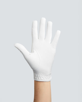 Hvid Premier Equine Metaro Junior Ridehandsker - Premier Equine Hestezonen  - 0732068297749