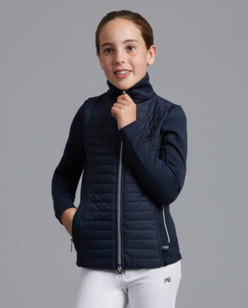 Premier Equine Mini Elena Ridejakke Til Børn Navy - Premier Equine Hestezonen  - 716252367760