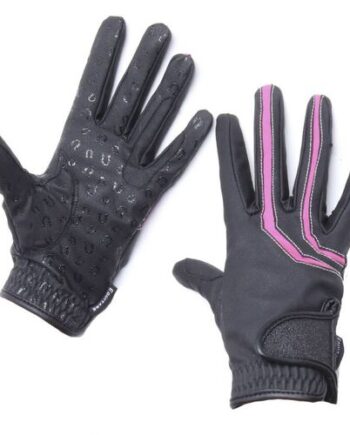 Pink Equitare Reride Ridehandsker Til Børn - Equitare Hestezonen