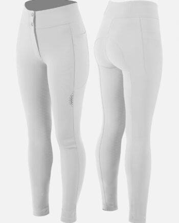 Hvid Animo Ridebuks Med Fuldgrip Nuvelin - Hestezonen