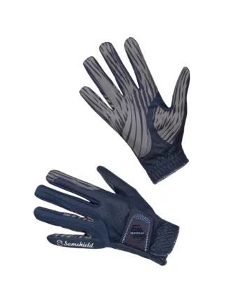 Navy Samshield Handsker Skin Swarovski - Samshield Hestezonen